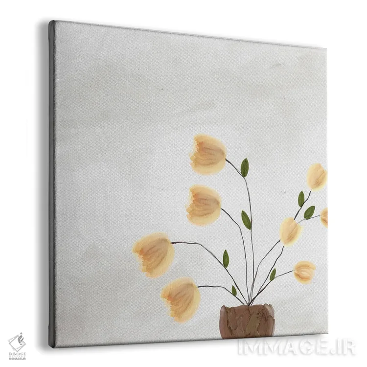 تابلو مدرن شکوفه ۰۲ اثر کارین تونیا گریم - نمای پرسپکتیو محصول
