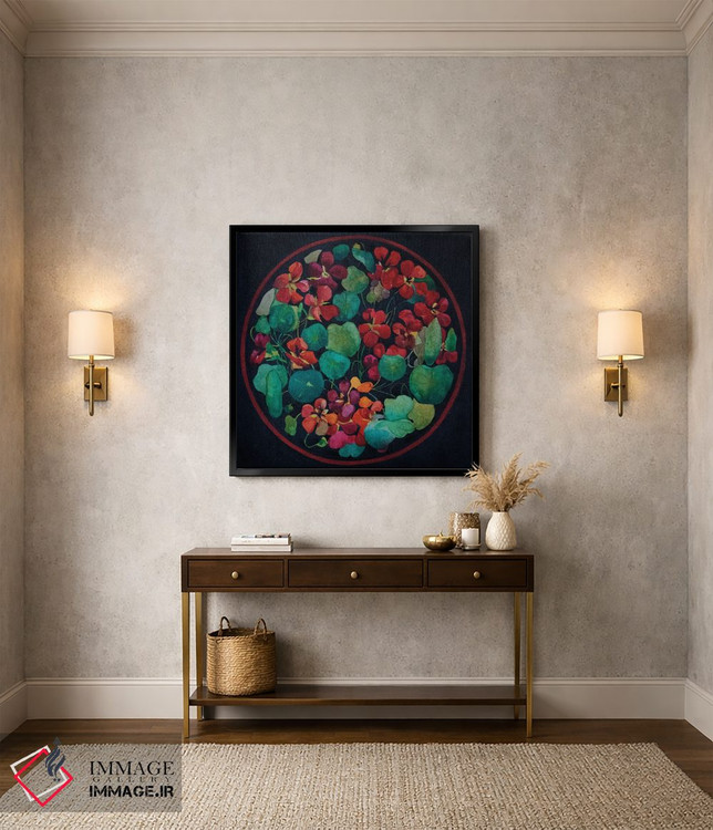 تابلو دکوراتیو گل های باغچه اثر کاترینا بورتسووا - D3B