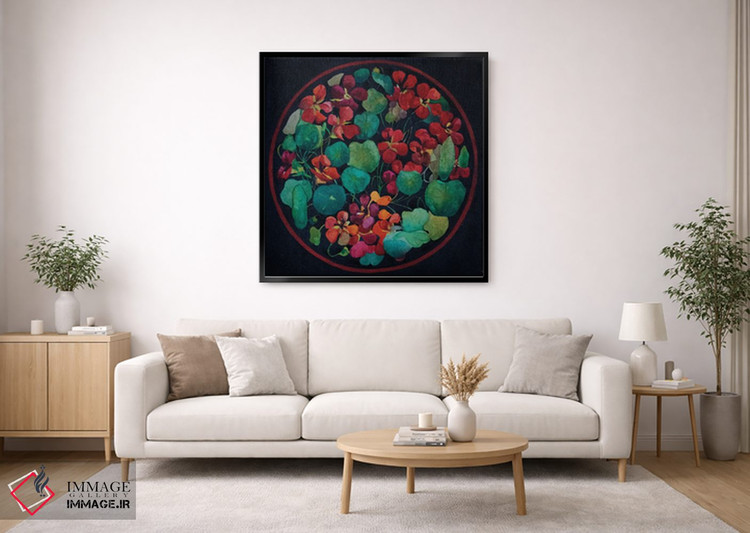 تابلو دکوراتیو گل های باغچه اثر کاترینا بورتسووا - D1B