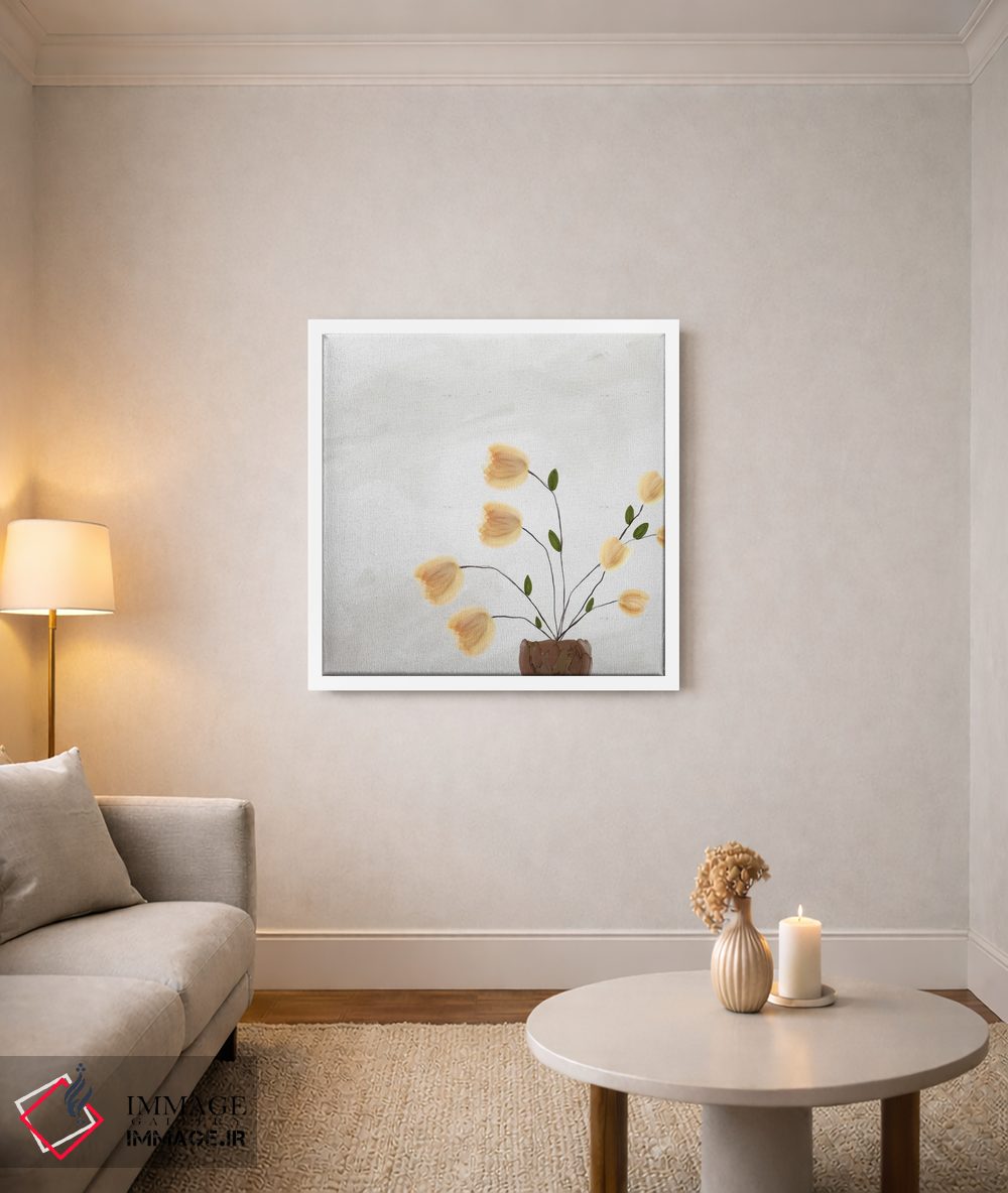 تابلو مدرن شکوفه ۰۲ اثر کارین تونیا گریم - D2W