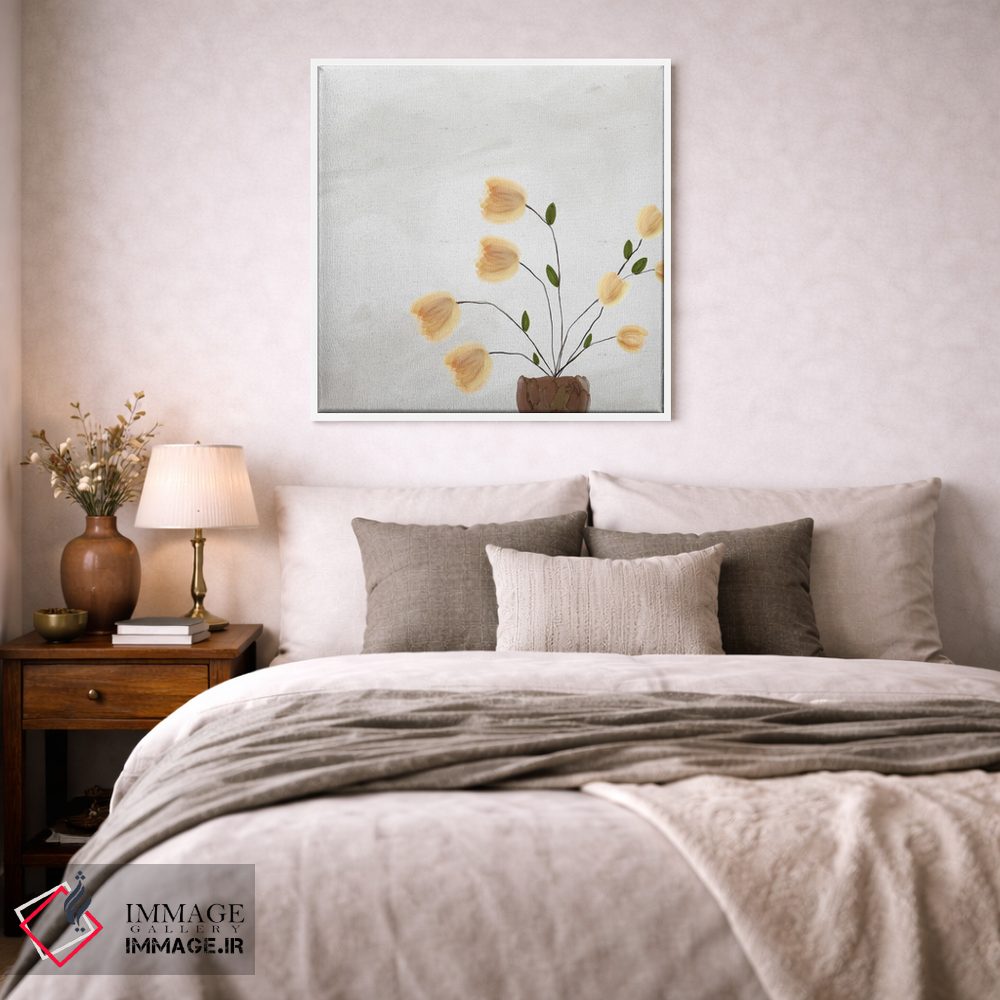 تابلو مدرن شکوفه ۰۲ اثر کارین تونیا گریم - D1W
