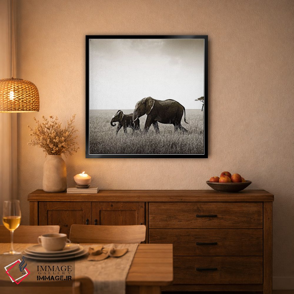 تابلو دکوراتیو فیل پیوسته اثر کلاوس تیدگه - D3B