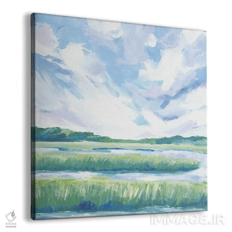 تابلو انتزاعی استوار اثر کتی نیلی - نمای پرسپکتیو محصول