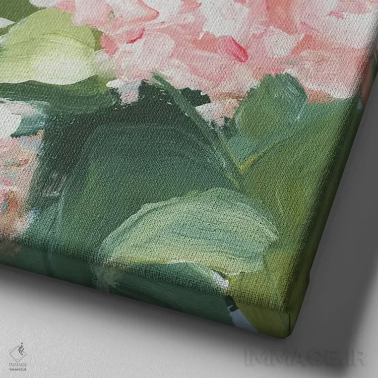 تابلو انتزاعی او فقط زیر آفتاب خوشحال است اثر کتی نیلی - نمای نزدیک بافت بوم