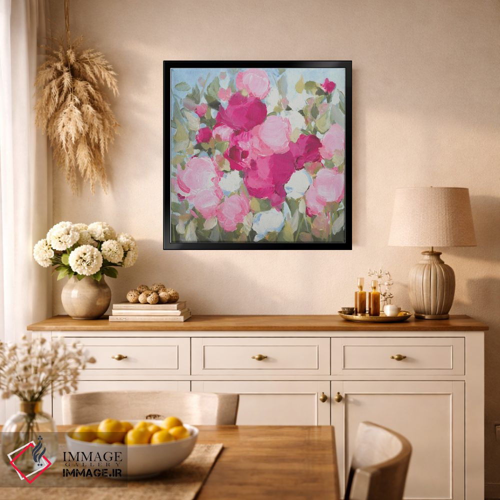 تابلو انتزاعی آفتاب می تابد اثر کتی نیلی - D1B