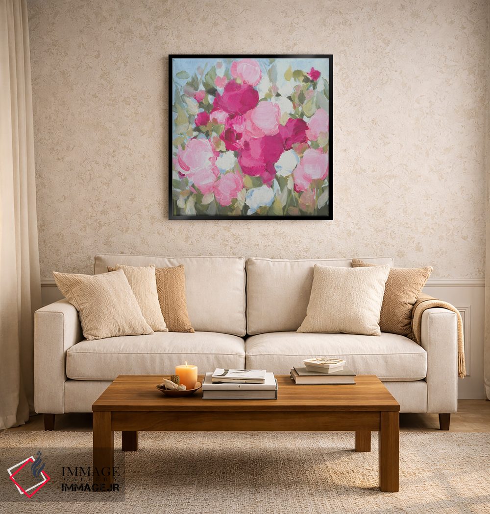 تابلو انتزاعی آفتاب می تابد اثر کتی نیلی - D4B