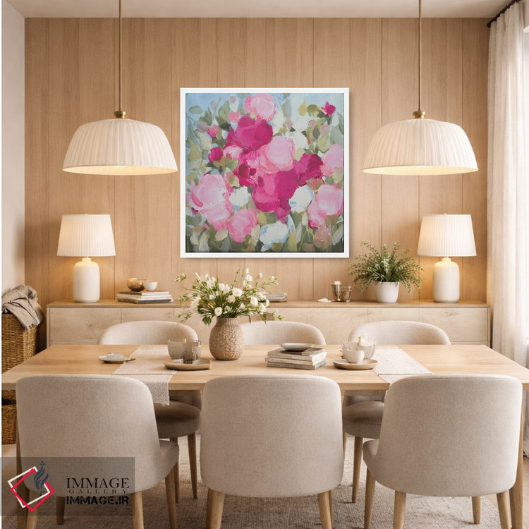 تابلو انتزاعی آفتاب می تابد اثر کتی نیلی - D5W