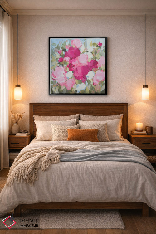 تابلو انتزاعی آفتاب می تابد اثر کتی نیلی - D6B