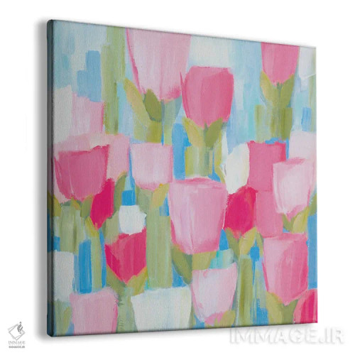 تابلو انتزاعی شادی صبحگاهی اثر کتی نیلی - نمای پرسپکتیو محصول