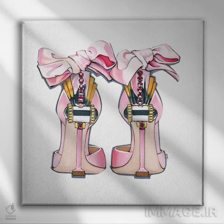 تابلو دکوراتیو پاپیون ها اثر کاترینا پاشه گور - نمای روبهرو روی دیوار