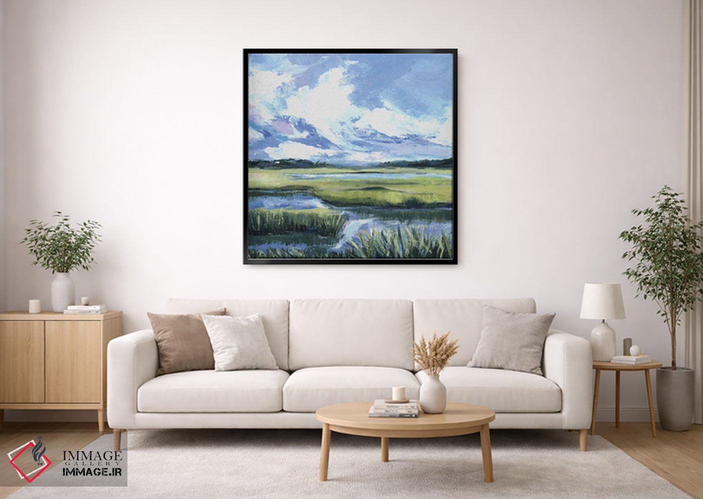 تابلو انتزاعی چون رودخانه اثر کتی نیلی - D2B