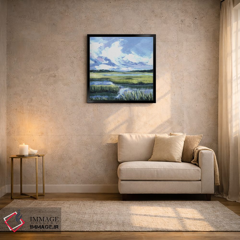 تابلو انتزاعی چون رودخانه اثر کتی نیلی - D6B