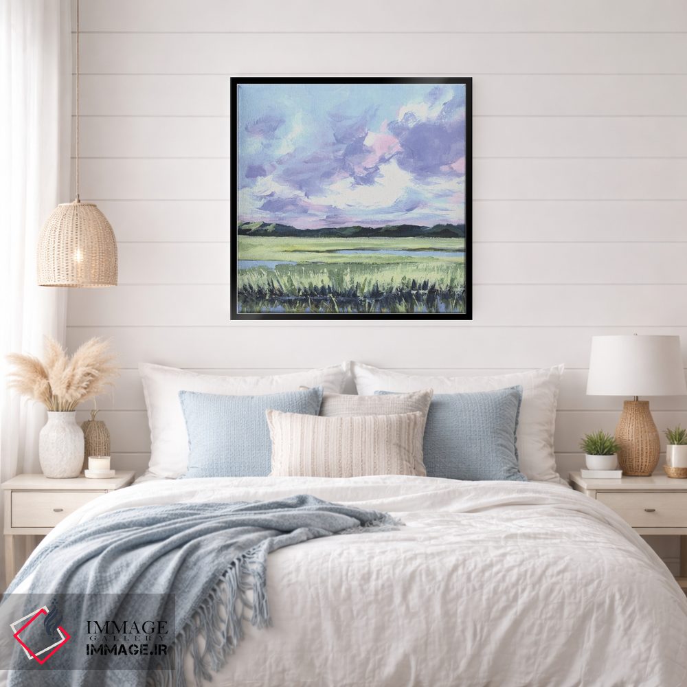 تابلو انتزاعی آفتاب صبحگاهی اثر کتی نیلی - D5B