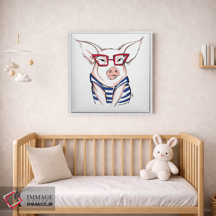 تابلو دکوراتیو خوک کوچولو اثر کاترینا پاشه گور - D1W