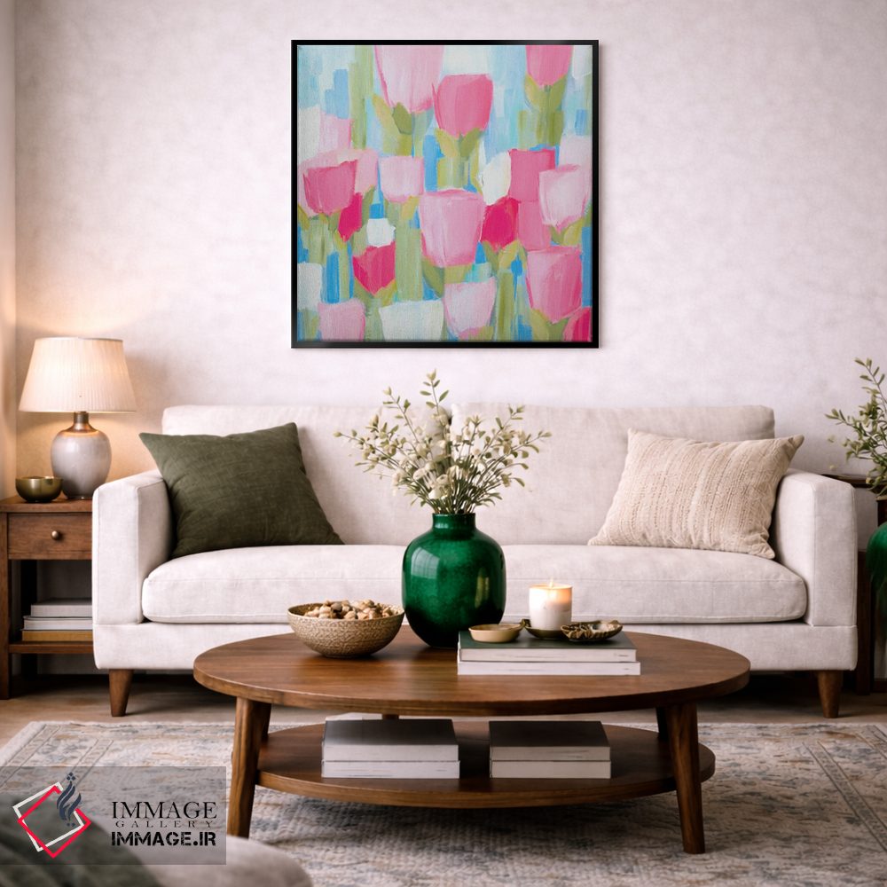 تابلو انتزاعی شادی صبحگاهی اثر کتی نیلی - D4B