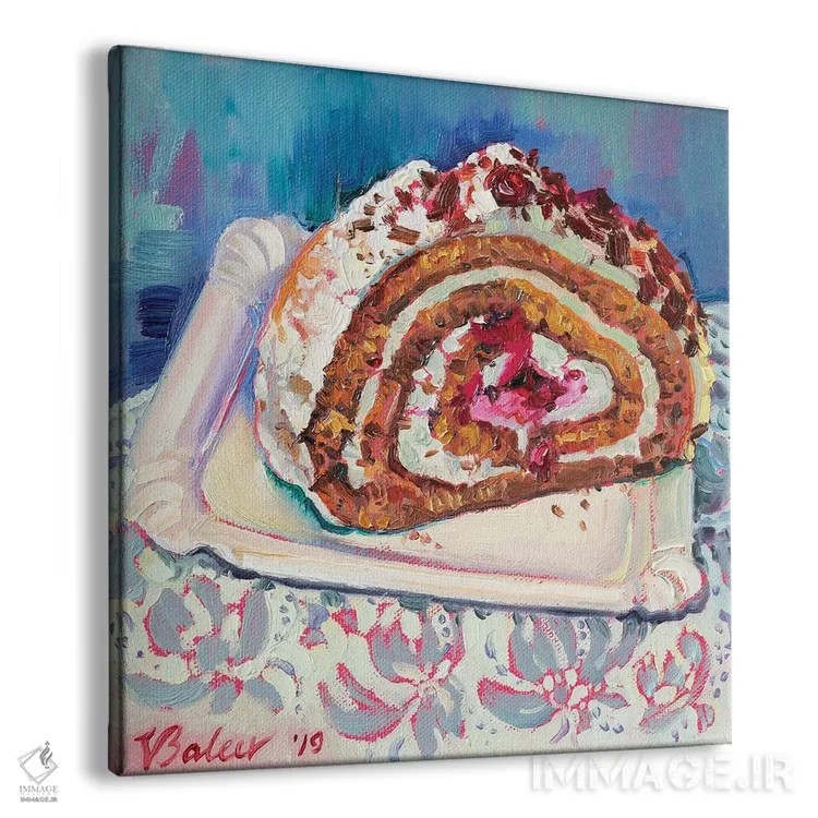 تابلو دکوراتیو پای گیلاس جنگل سیاه اثر کاتارینا والوا - نمای پرسپکتیو محصول