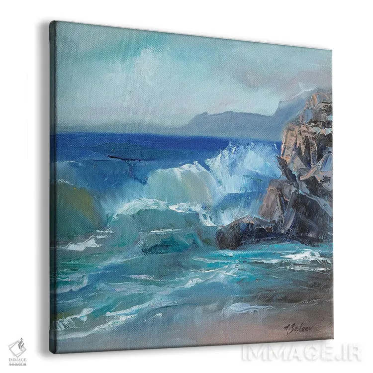 تابلو دکوراتیو موج کشندی اثر کاتارینا والوا - نمای پرسپکتیو محصول