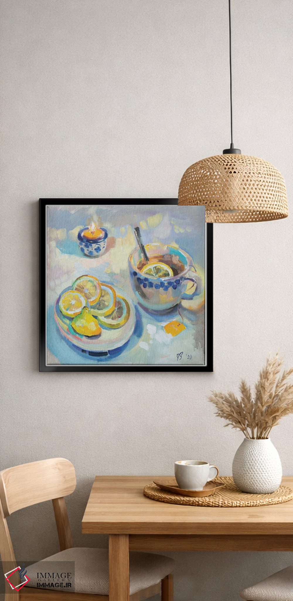 تابلو دکوراتیو چای با لیمو اثر کاتارینا والوا - D4B