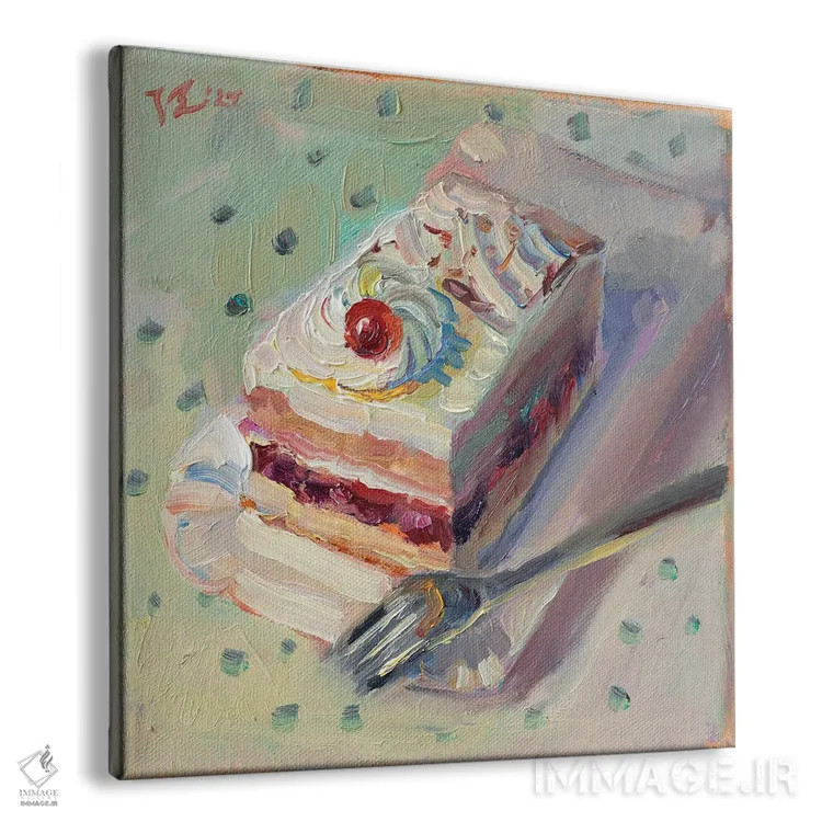 تابلو دکوراتیو گیلاس روی کیک اثر کاتارینا والوا - نمای پرسپکتیو محصول