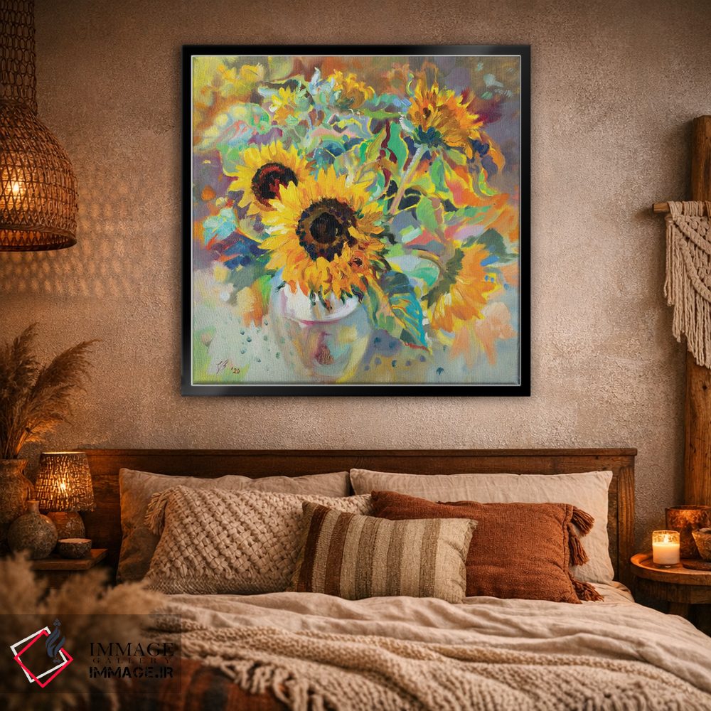 تابلو دکوراتیو گل های آفتابگردان اثر کاتارینا والوا - D1B