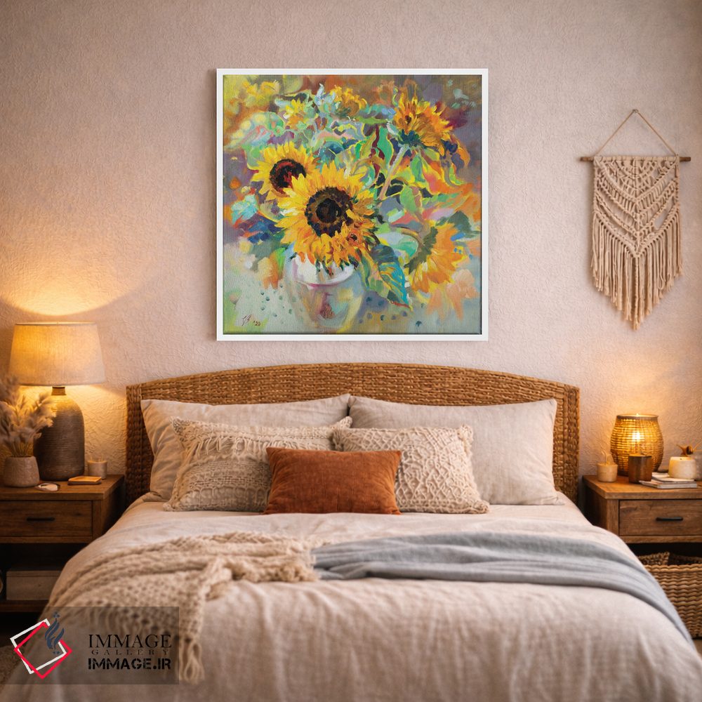 تابلو دکوراتیو گل های آفتابگردان اثر کاتارینا والوا - D2W