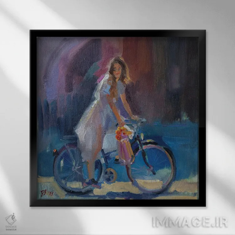 تابلو دکوراتیو گل های خریداری شده اثر کاتارینا والوا - نمای قابدار مشکی