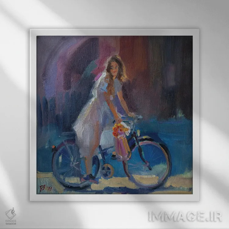 تابلو دکوراتیو گل های خریداری شده اثر کاتارینا والوا - نمای قابدار سفید