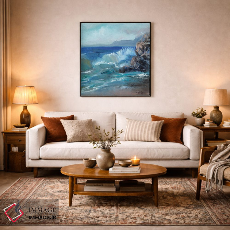 تابلو دکوراتیو موج کشندی اثر کاتارینا والوا - D3B