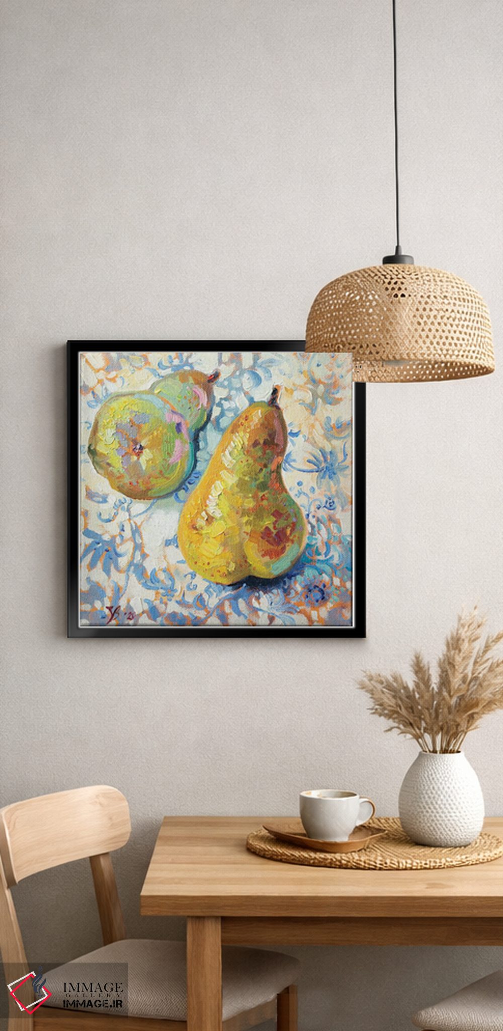 تابلو دکوراتیو دو گلابی اثر کاتارینا والوا - D2B