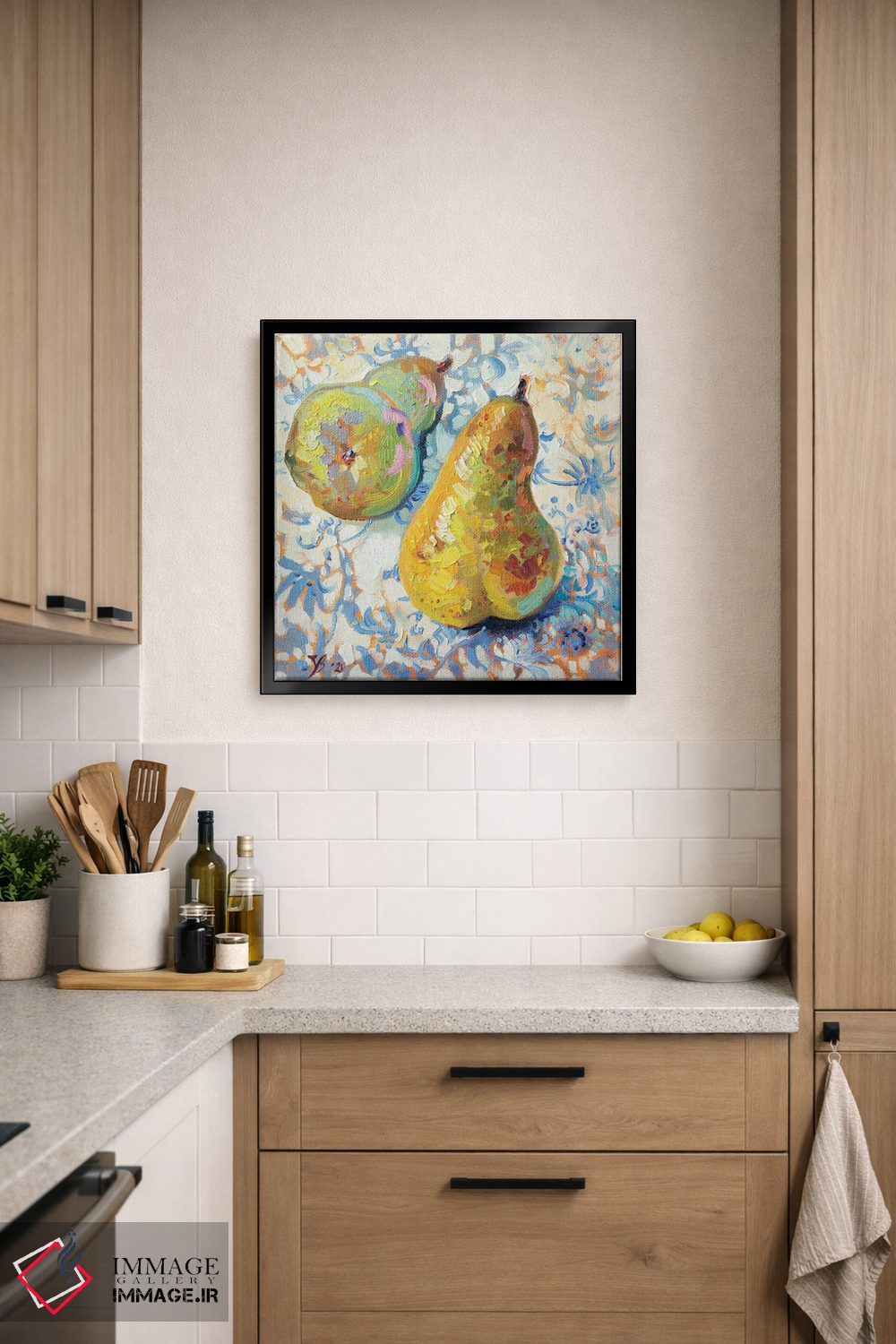 تابلو دکوراتیو دو گلابی اثر کاتارینا والوا - D5B