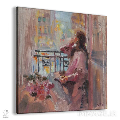 تابلو دکوراتیو شب گل های رز اثر کاتارینا والوا - نمای پرسپکتیو محصول