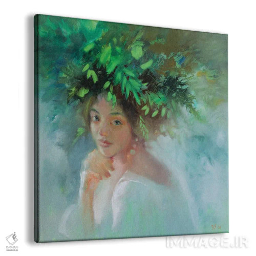 تابلو دکوراتیو حوری جنگل اثر کاتارینا والوا - نمای پرسپکتیو محصول