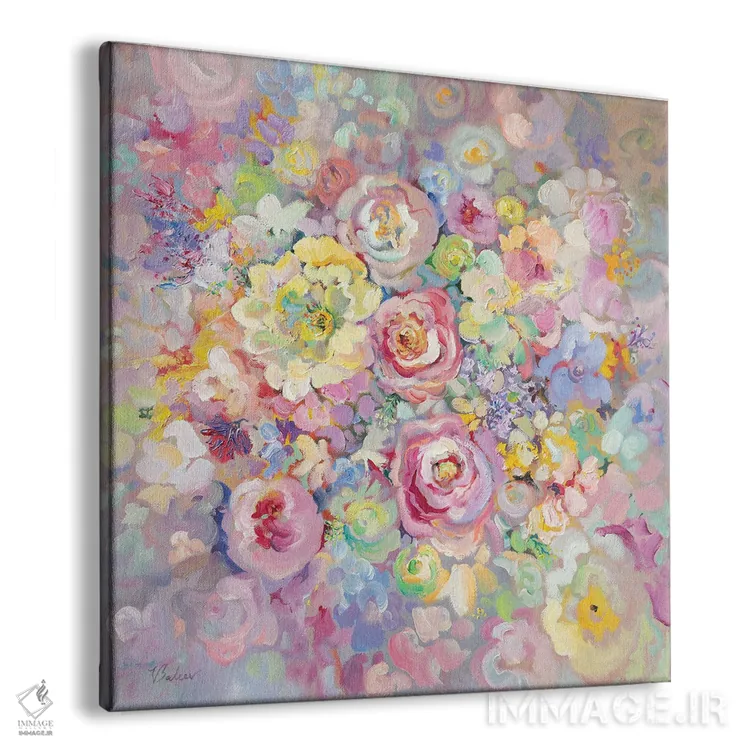 تابلو دکوراتیو گل های ظریف اثر کاتارینا والوا - نمای پرسپکتیو محصول