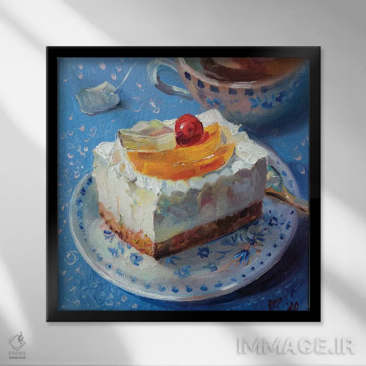 تابلو دکوراتیو ch اثر کاتارینا والوا - نمای قابدار مشکی