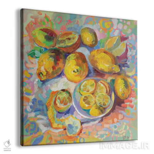 تابلو دکوراتیو لیموها اثر کاتارینا والوا - نمای پرسپکتیو محصول