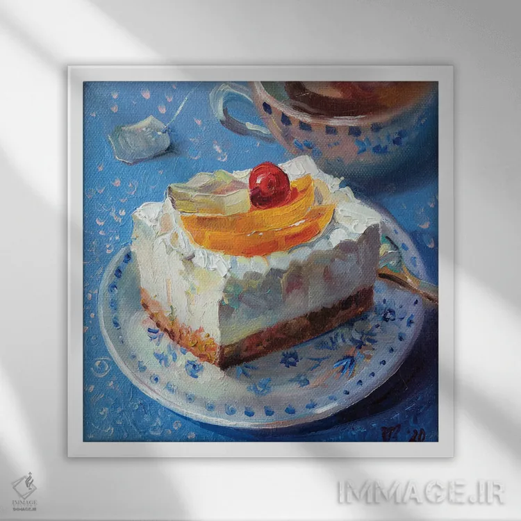 تابلو دکوراتیو ch اثر کاتارینا والوا - نمای قابدار سفید