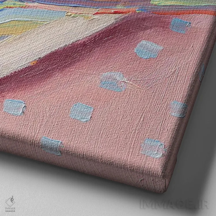 تابلو دکوراتیو کیک توت جنگلی اثر کاتارینا والوا - نمای نزدیک بافت بوم