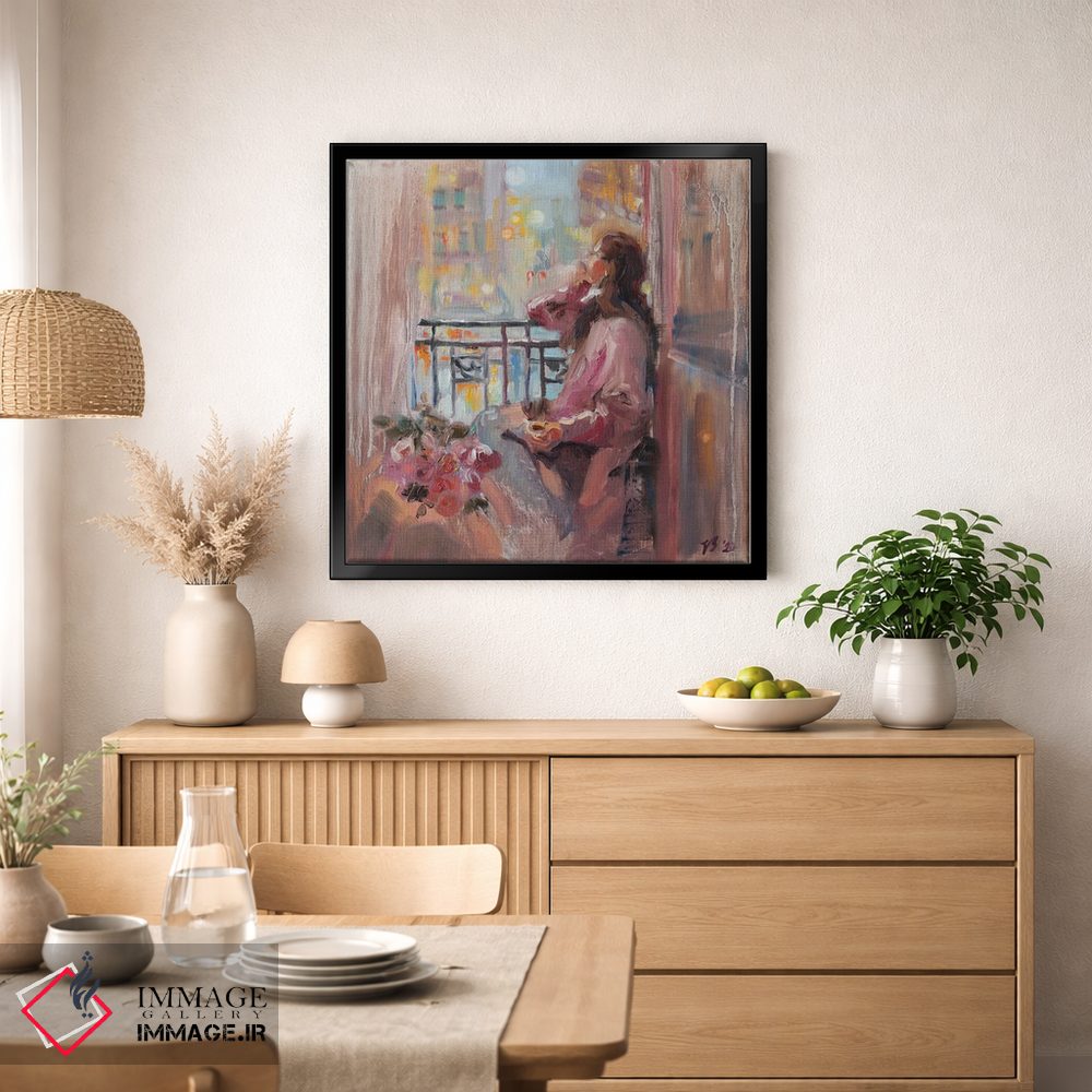 تابلو دکوراتیو شب گل های رز اثر کاتارینا والوا - D2B