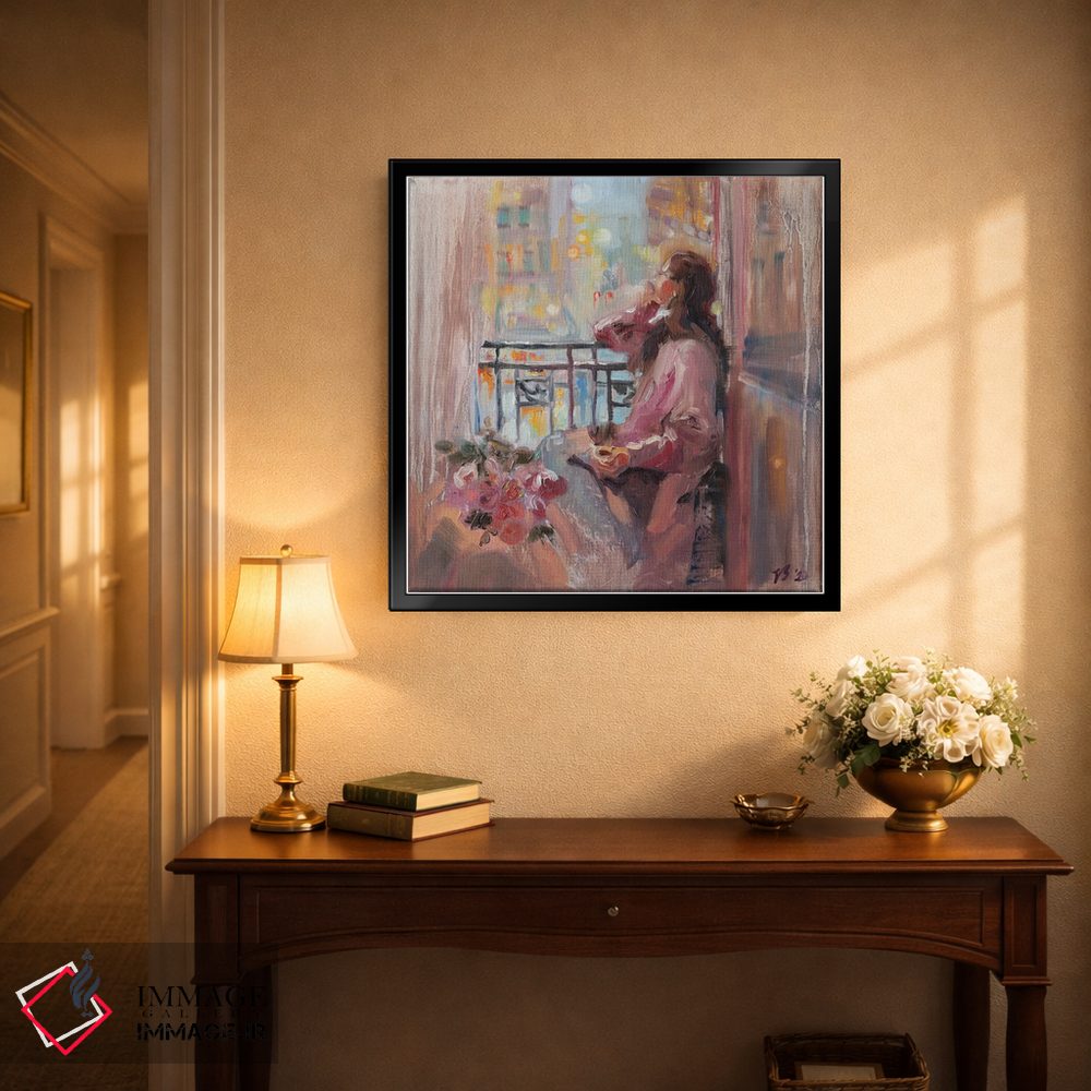 تابلو دکوراتیو شب گل های رز اثر کاتارینا والوا - D3B