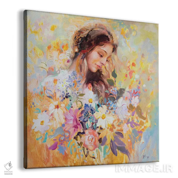 تابلو دکوراتیو پری چمنزار اثر کاتارینا والوا - نمای پرسپکتیو محصول