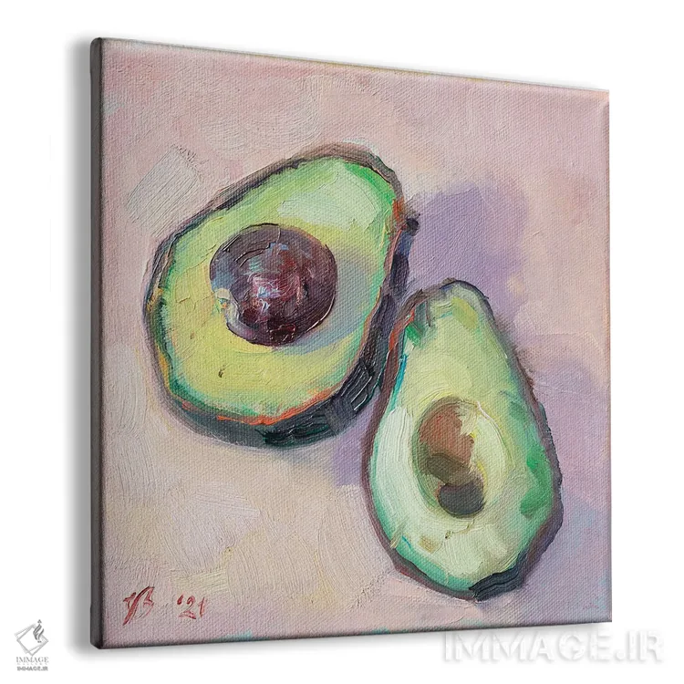 تابلو دکوراتیو آووکادو اثر کاتارینا والوا - نمای پرسپکتیو محصول