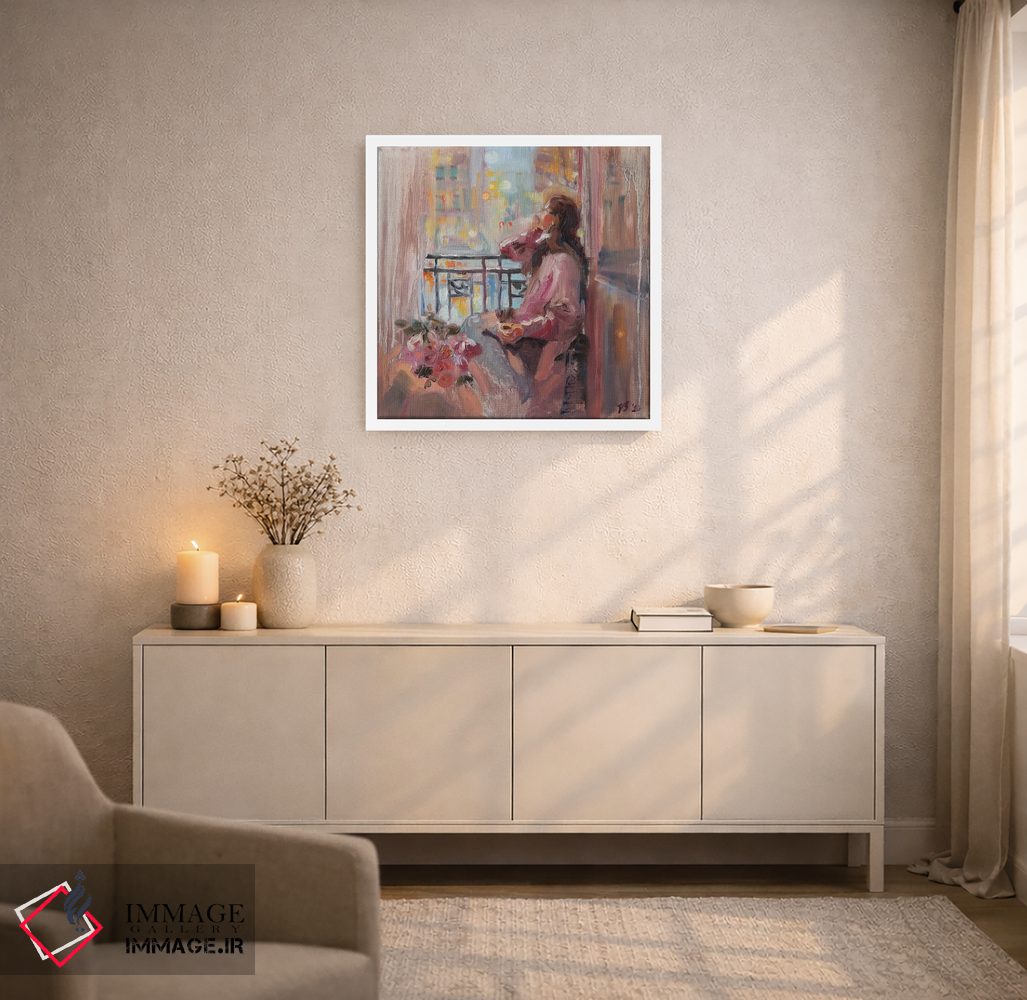 تابلو دکوراتیو شب گل های رز اثر کاتارینا والوا - D5W