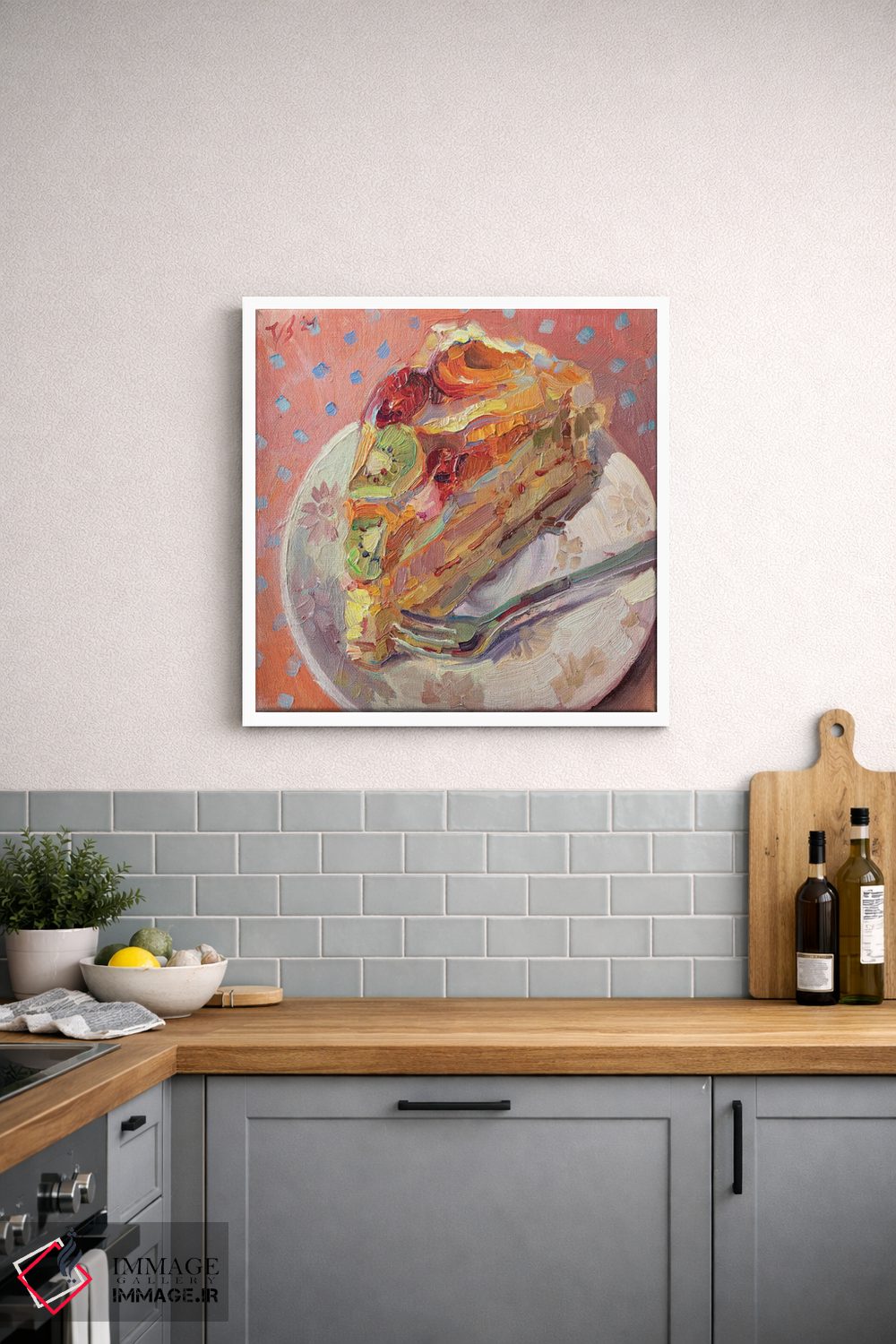 تابلو دکوراتیو برش پای میوه اثر کاتارینا والوا - D2W