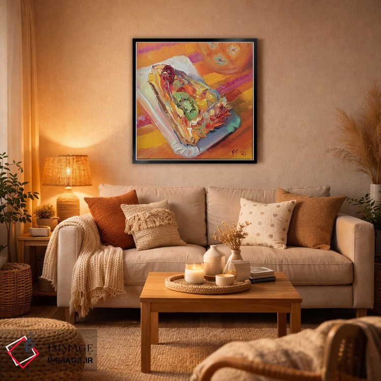 تابلو دکوراتیو کیک میوه ای اثر کاتارینا والوا - D6B