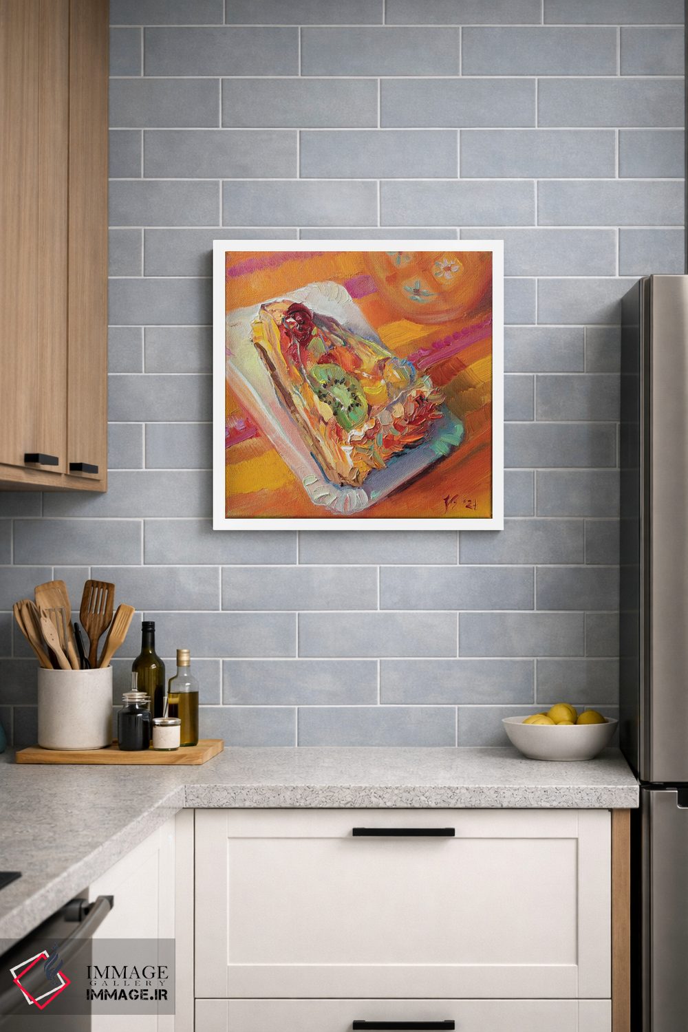 تابلو دکوراتیو کیک میوه ای اثر کاتارینا والوا - D4W