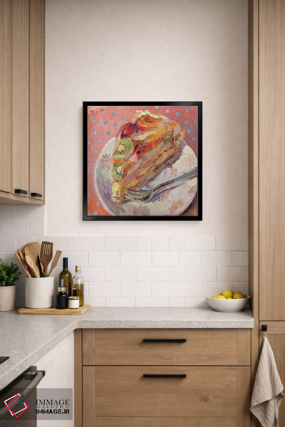 تابلو دکوراتیو برش پای میوه اثر کاتارینا والوا - D6B