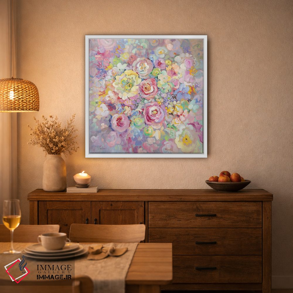 تابلو دکوراتیو گل های ظریف اثر کاتارینا والوا - D3W