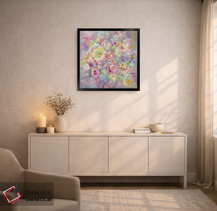 تابلو دکوراتیو گل های ظریف اثر کاتارینا والوا - D5B