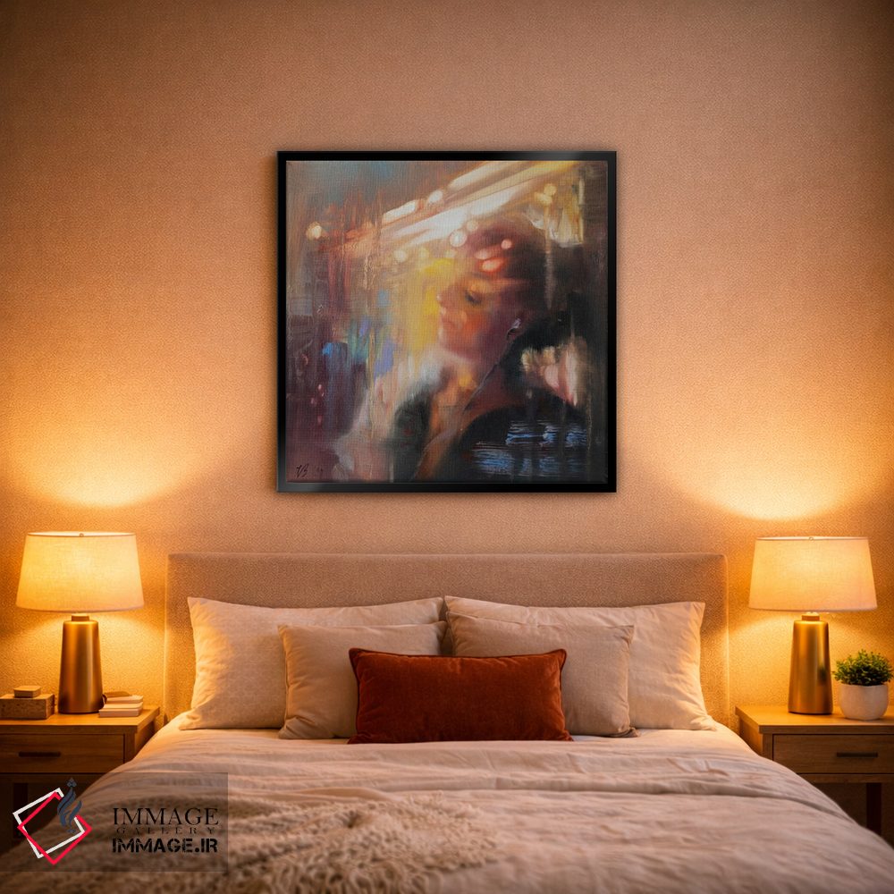 تابلو دکوراتیو دختر در مترو اثر کاتارینا والوا - D1B