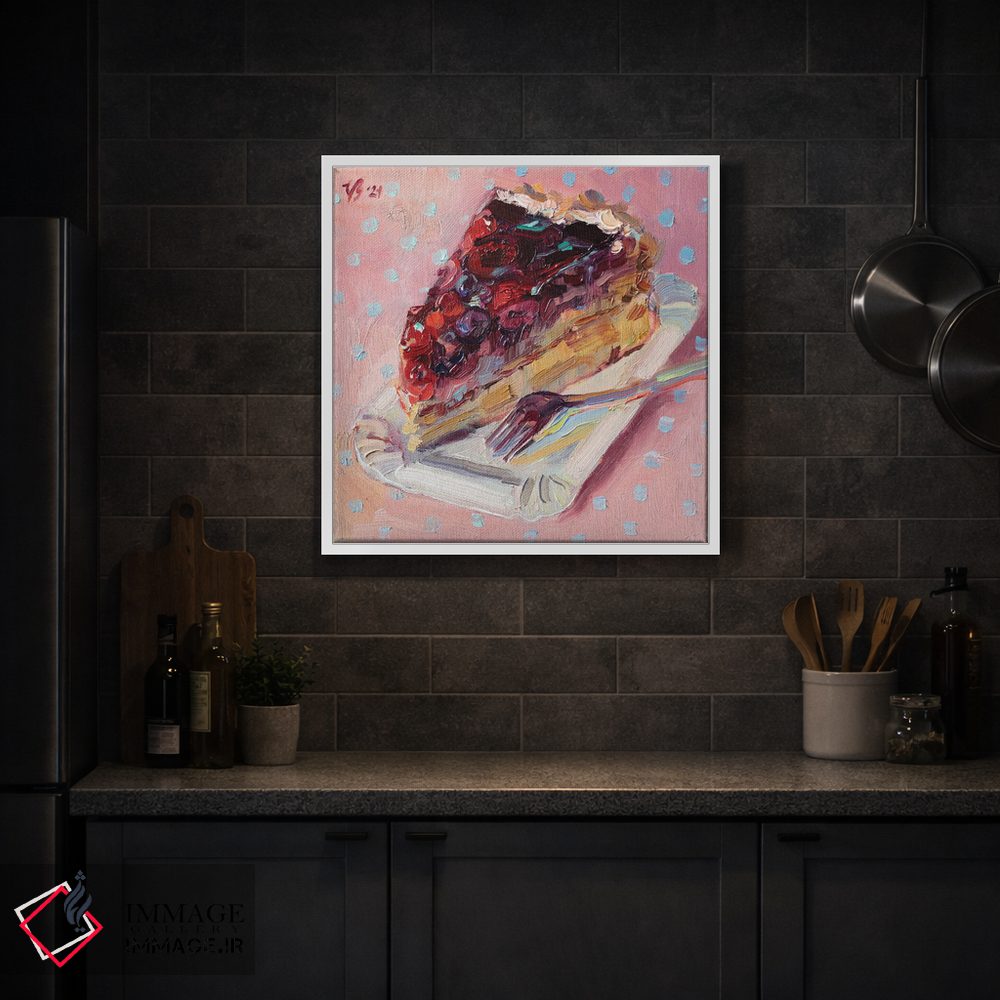 تابلو دکوراتیو کیک توت جنگلی اثر کاتارینا والوا - D2W